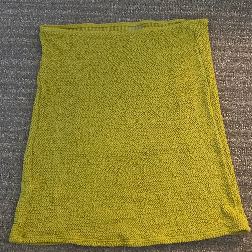 Monday Swim Cayman Skirt - Lemongrass Crinkle - M/ L - worn once